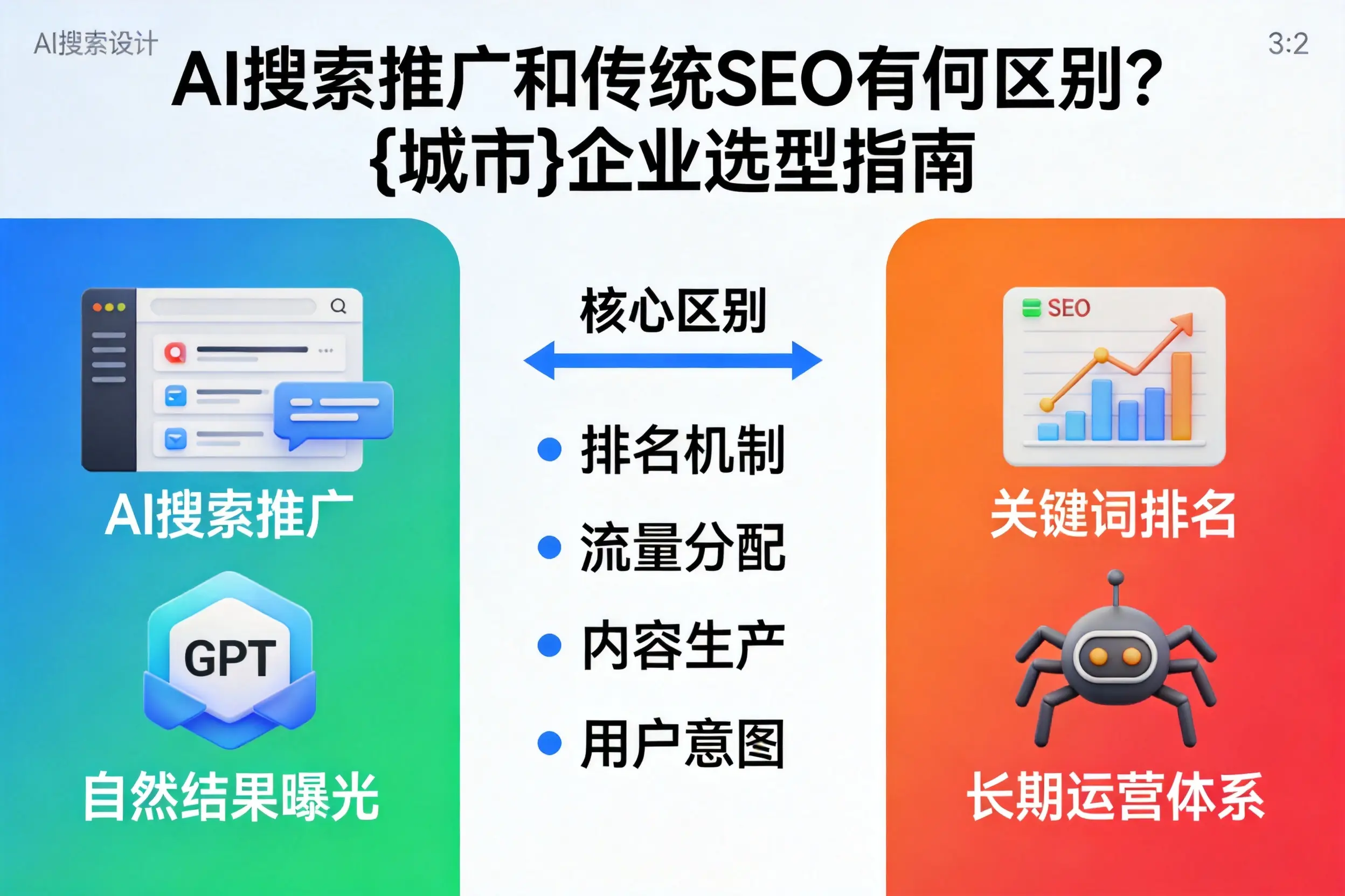 AI搜索推广和传统SEO有何区别？天津企业选型指南