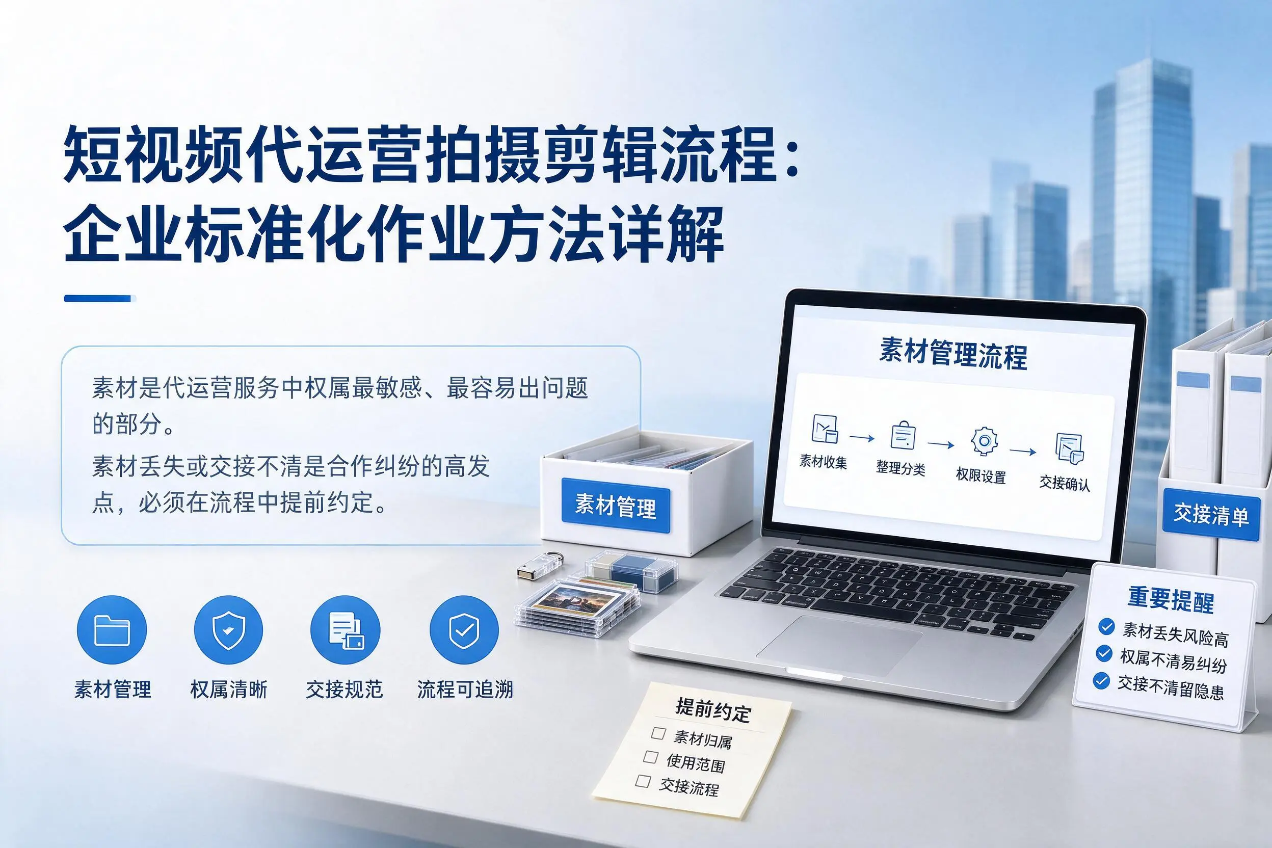 短视频代运营拍摄剪辑流程：天津企业标准化作业方法详解