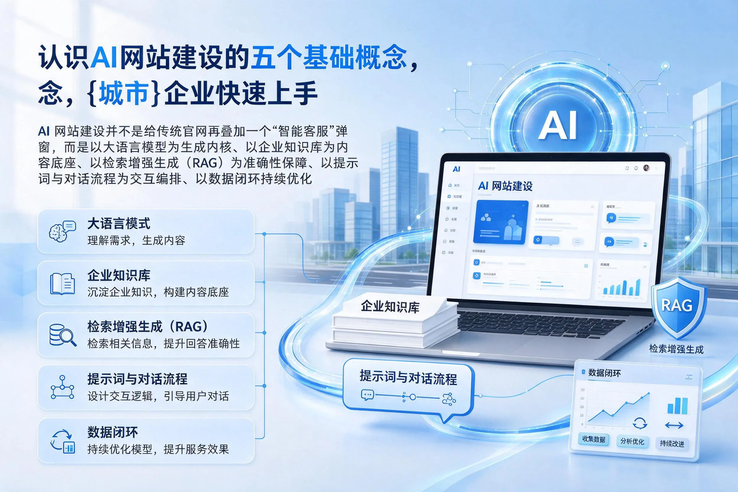 认识AI网站建设的五个基础概念，天津企业快速上手