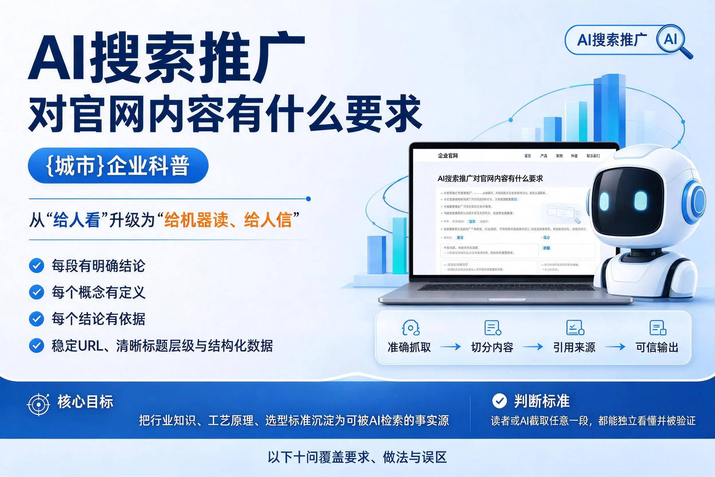 AI搜索推广对官网内容有什么要求,天津企业科普
